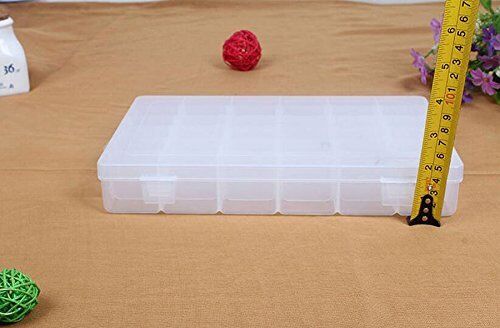36 Grid Box Storage Organizer Case Display Collection w/ Adjustable Divider Big