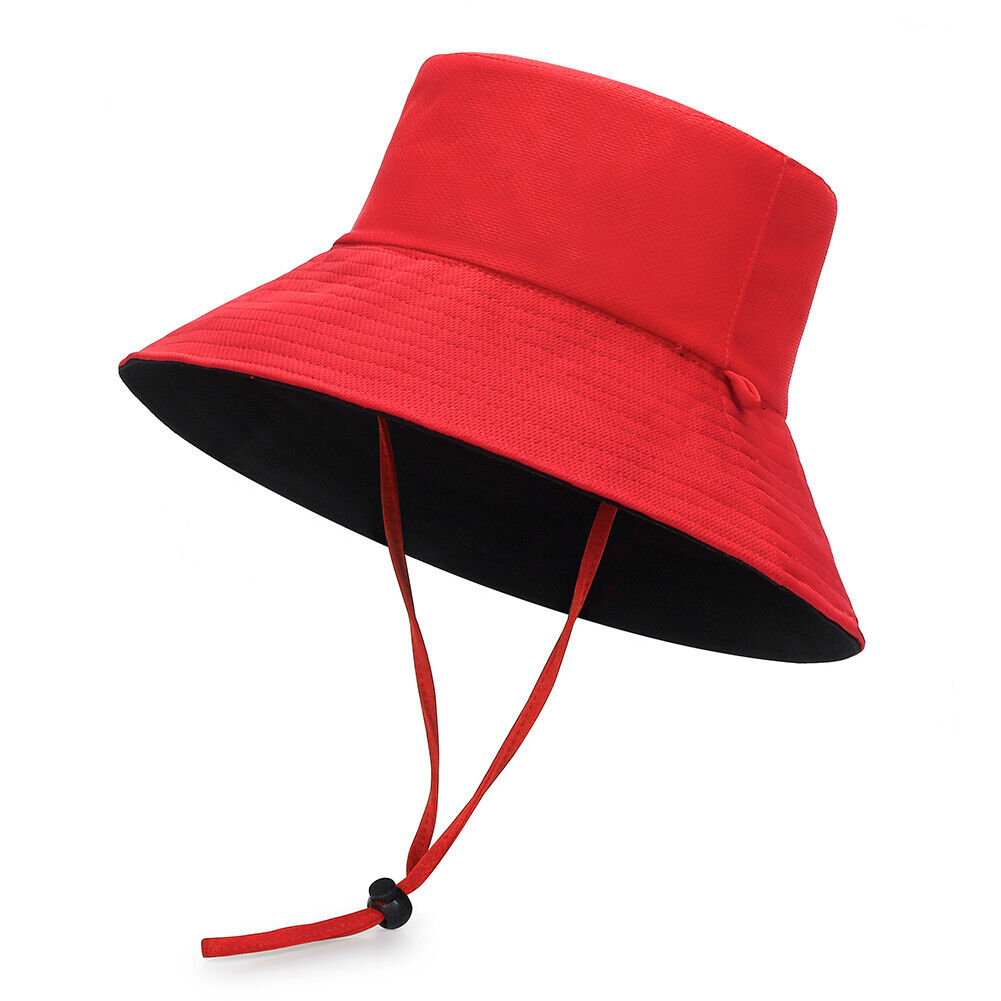 US UV Protection Double-Sided Wide Brim Bucket Hat Sun Hat Beach Fisherman Cap