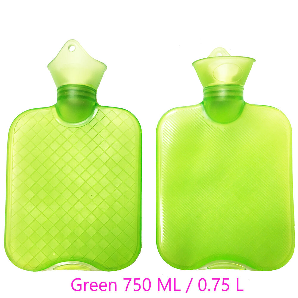 0.75L/750ML~1.0L/1000 ML PVC Rubber HOT WATER BOTTLE Bag WARM Heat/Cold Therapy