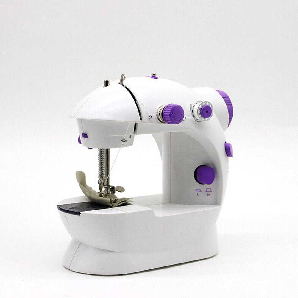 US Portable Mini Desktop Electric Sewing Machine Hand Held Household Tailor 2 Sp