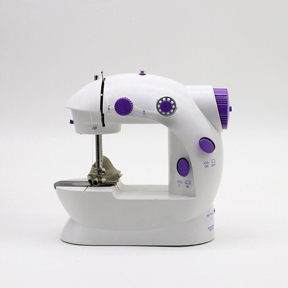 US Portable Mini Desktop Electric Sewing Machine Hand Held Household Tailor 2 Sp