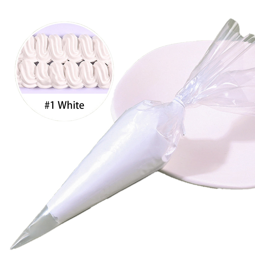 US 100g/3.52oz DIY Cream Simulation Fake Whipped Cream Clay w/ Piping Nozzle Tip