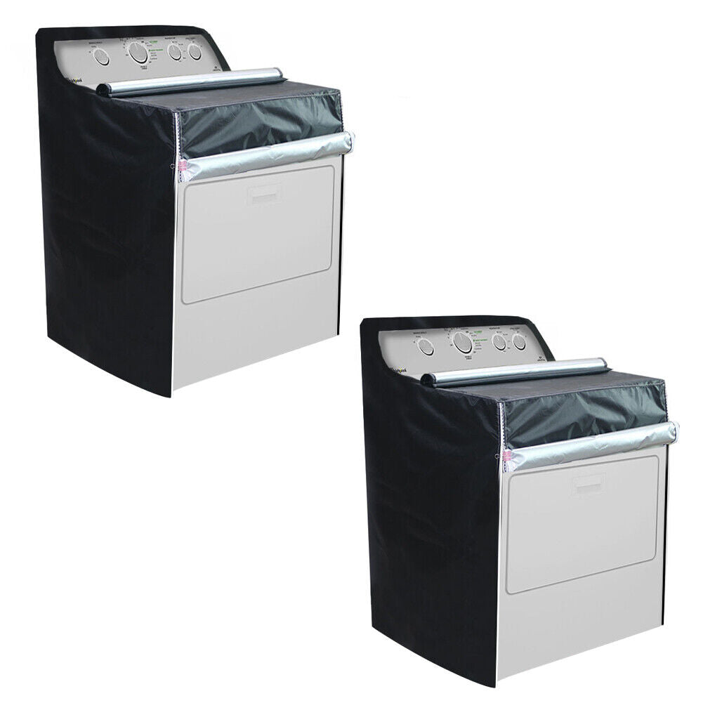 US 2 Pack Washer Dryer Cover Top loading Machine Waterproof Dust-proof Sun-Proof