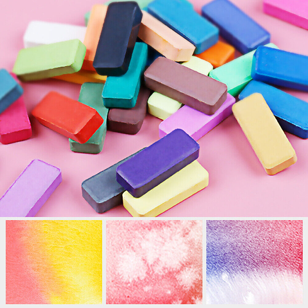 US 48 Premium Paints Watercolor Paint Set Include Metallic and Fluorescent Color