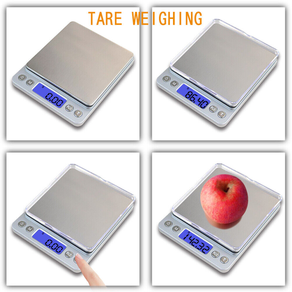 US High Accuracy Cooking Scale Digital Scale 3000gx0.1g Jewelry Gold Silver Coin