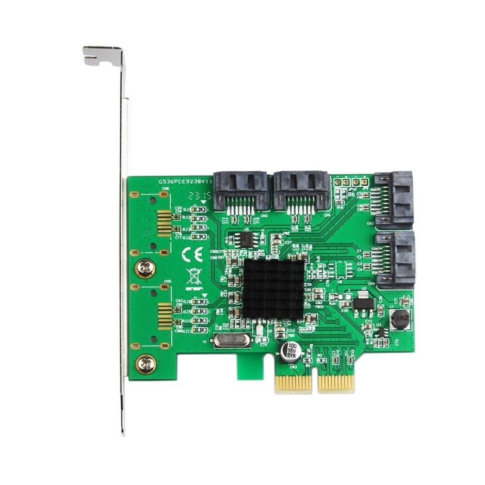 Chipset PCIe to 4-Port SATA 3.0 Raid Card 6Gb/s with Low Profile Bracket Support