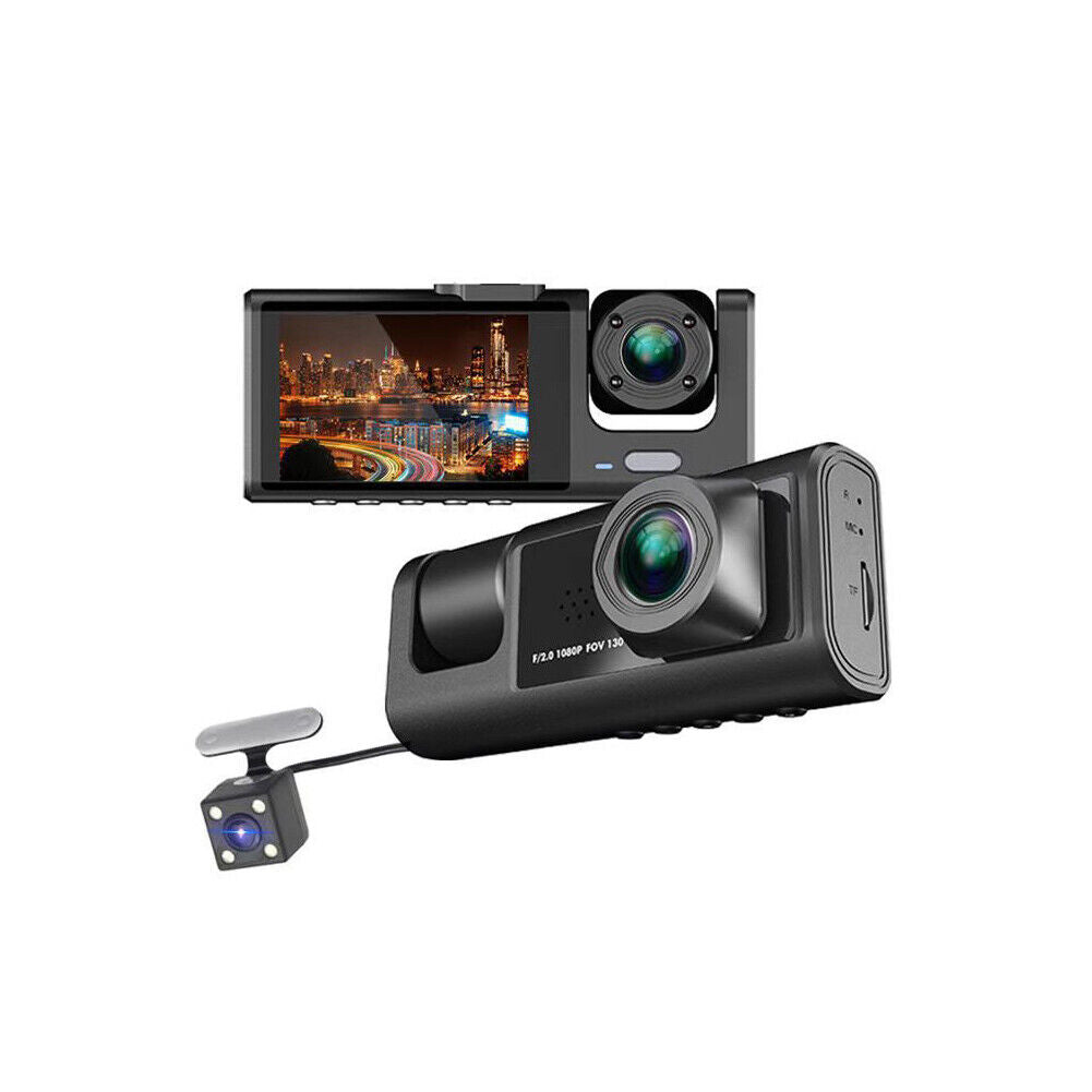 US HD 1080P Car Lens Dash Cam Front/Rear/Inside Video Recorder Camera G-sensor