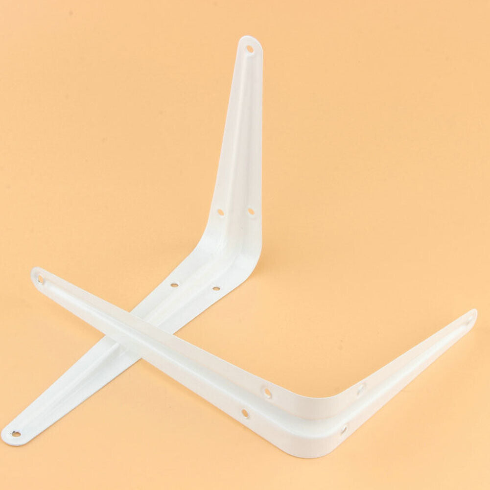 US 40 Pc 6" x 8" inch Utility Metal Wall Shelf Corner Bracket Support White LOT