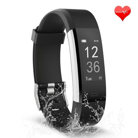 Fitness Tracker, Waterproo Heart Rate Monitor Bluetooth Smart Watch