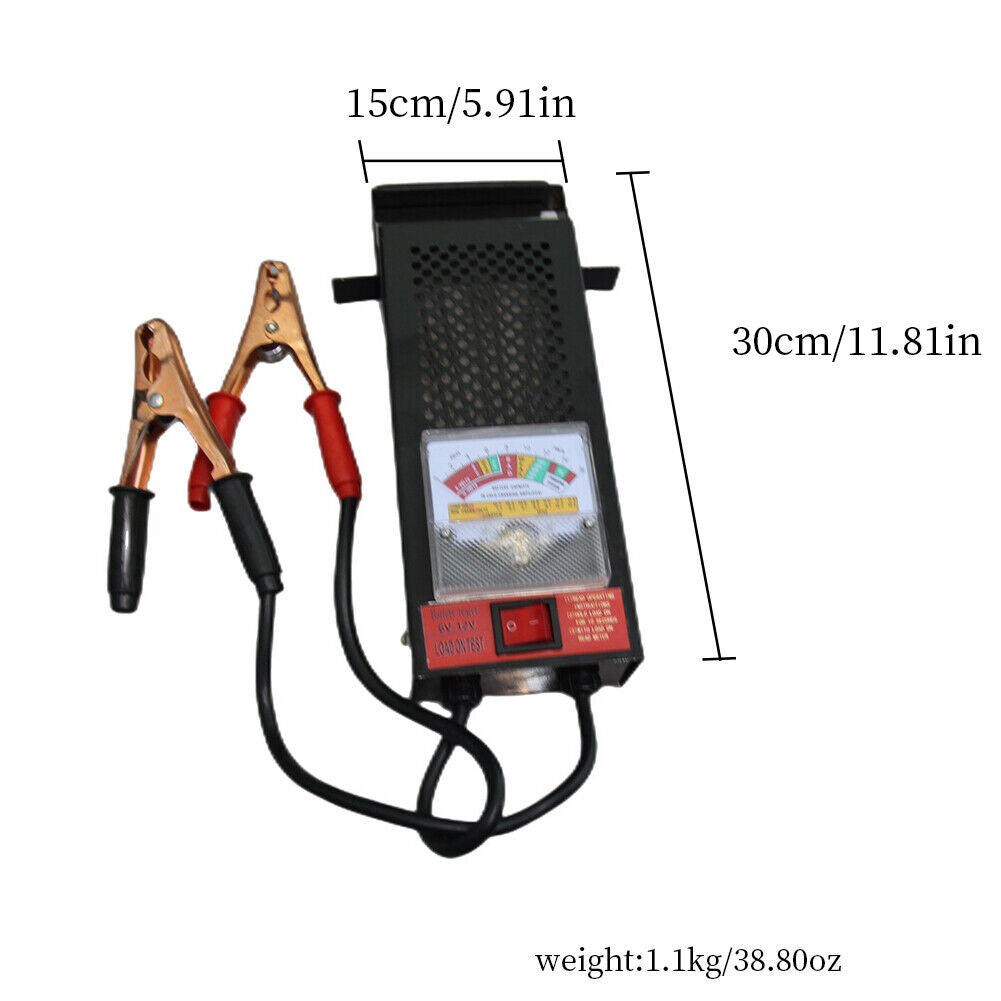 US Battery Load Tester 100 Amp Load Type 6V 12V Mechanic Car Truck Repair Fine