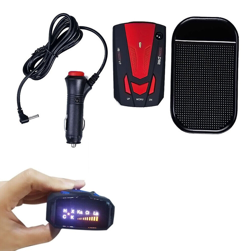 US Car 16 Band 360° Anti-Police GPS Camera Laser Radar Detector Voice Alert Fine