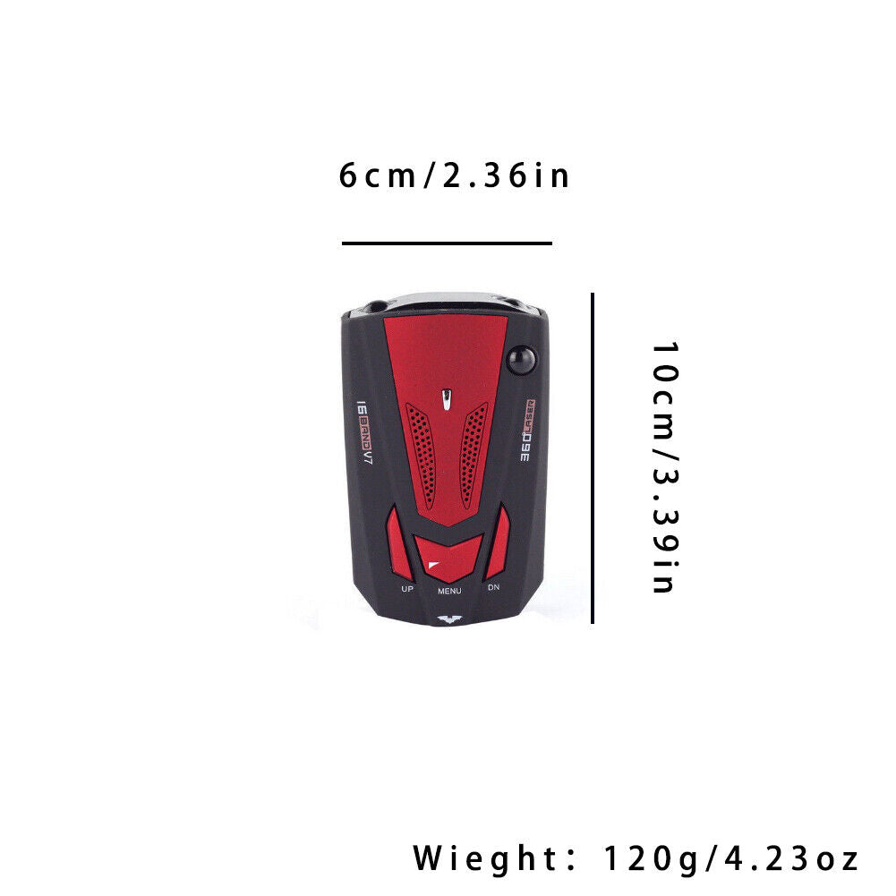US Car 16 Band 360° Anti-Police GPS Camera Laser Radar Detector Voice Alert Fine