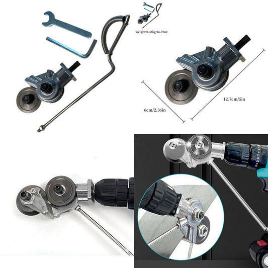 US Electric Drill Plate Cutter Sheet Metal Nibbler Precise Cutting Safe Durable