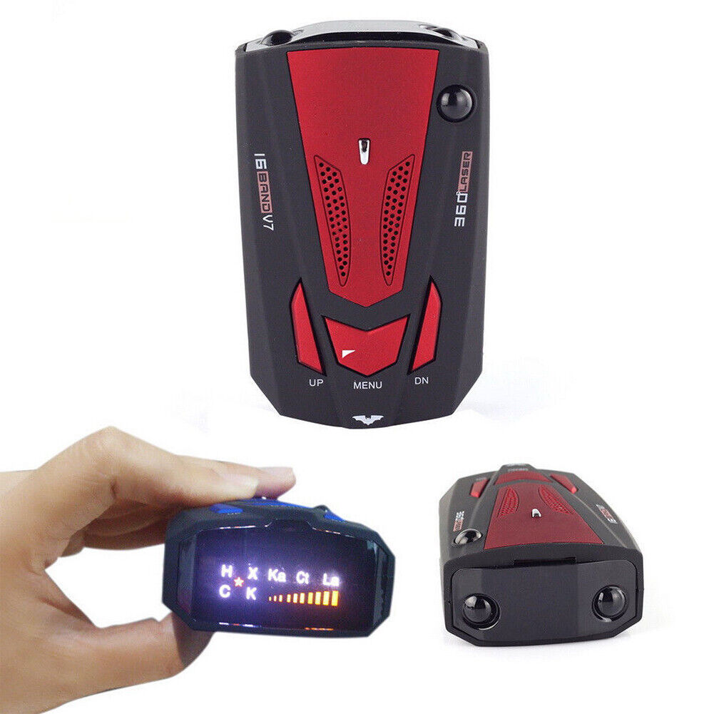 US Car 16 Band 360° Anti-Police GPS Camera Laser Radar Detector Voice Alert Fine
