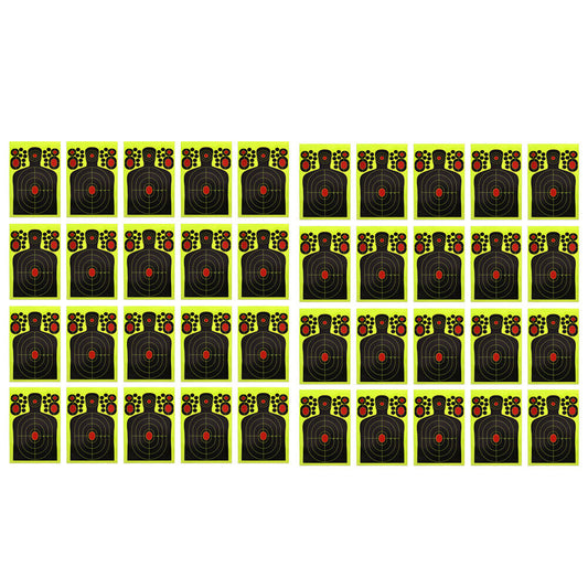 US 40 Pack 9.5” X14.5" Reactive Splatter Gun Rifle Pistol Shooting Targets Glow