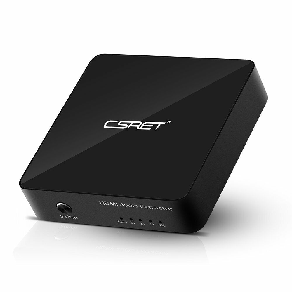 CSRET 4K HDMI to HDMI Converter with Optical TOSLINK/SPDIF with Power Adapter