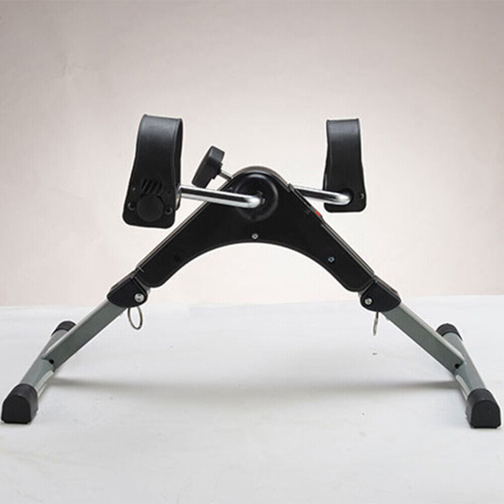 US Arm Leg Foot Pedal Exerciser Foldable Under Desk Stationary Exercise Bike