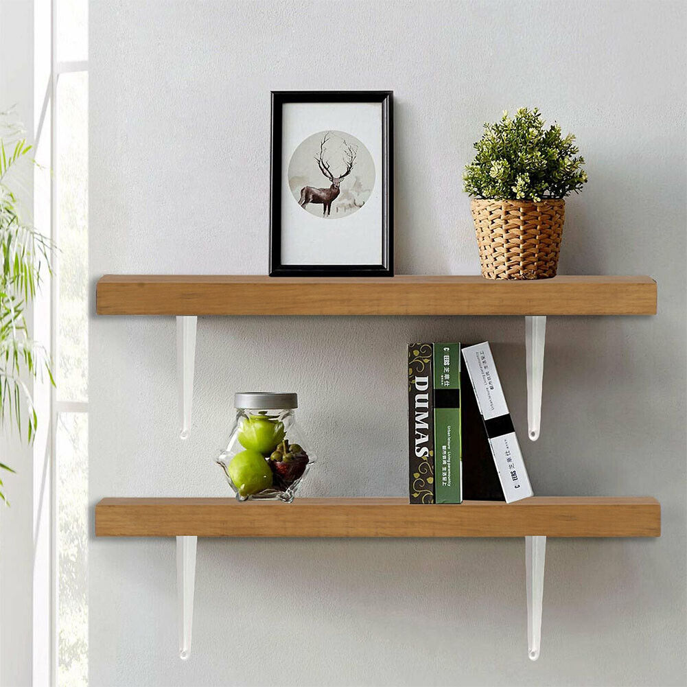 US 40 Pc 6" x 8" inch Utility Metal Wall Shelf Corner Bracket Support White LOT