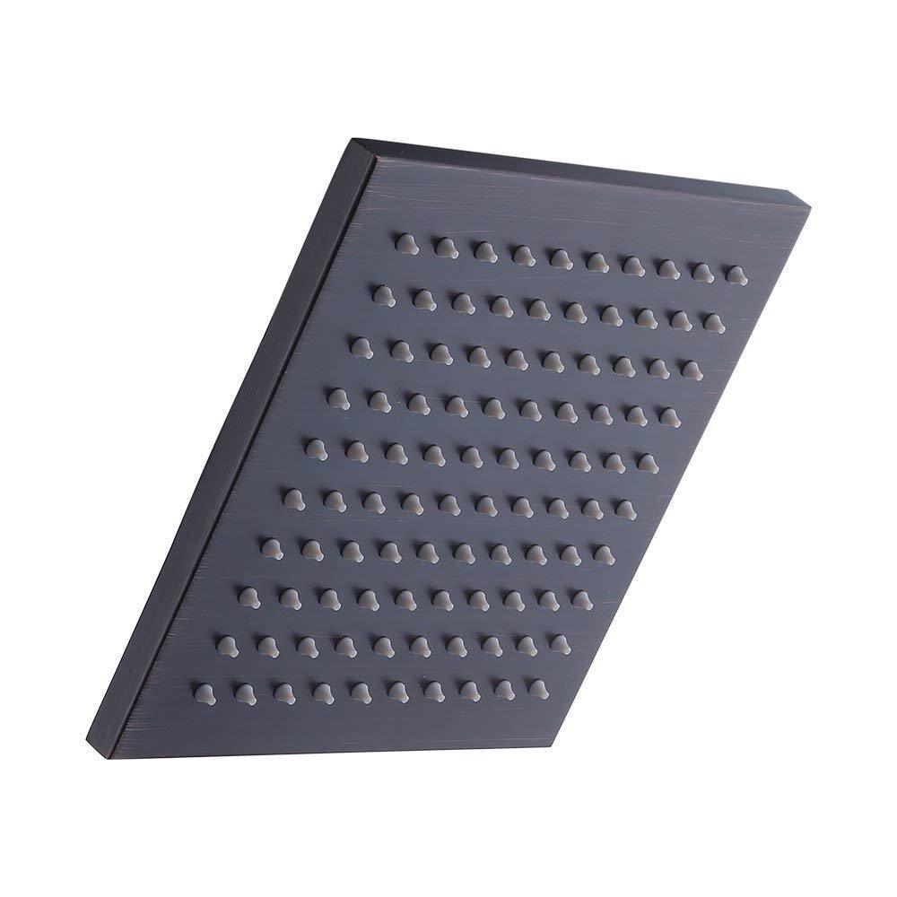 KES Stainless Steel 8-Inch Shower Head Fixed Mount Square, Oil Rubbed Bronze,