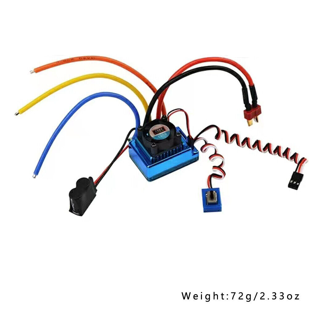 US 120A ESC Combo SetFor 1/10 RC CarTruck 3650 3900KV Waterproof Brushless Motor