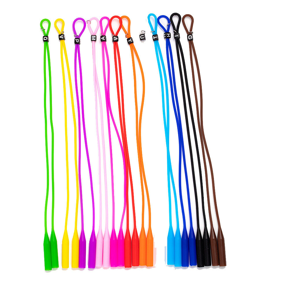 US  Silicone Glasses Strap Band Neck Cord Holder Lanyard Sunglasses Eyeglasses
