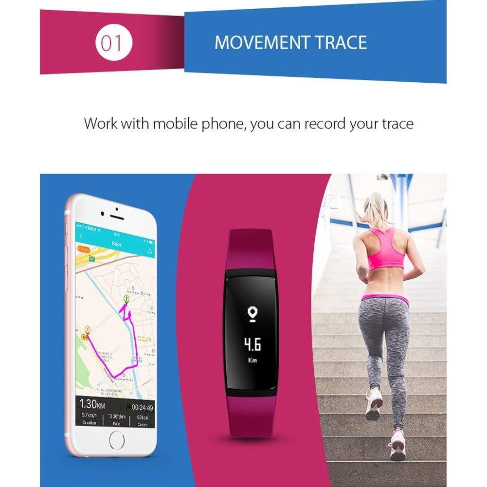 Fitness Tracker, Smart Bracelet Pedomete Blood Pressure Monitor Heart Rate