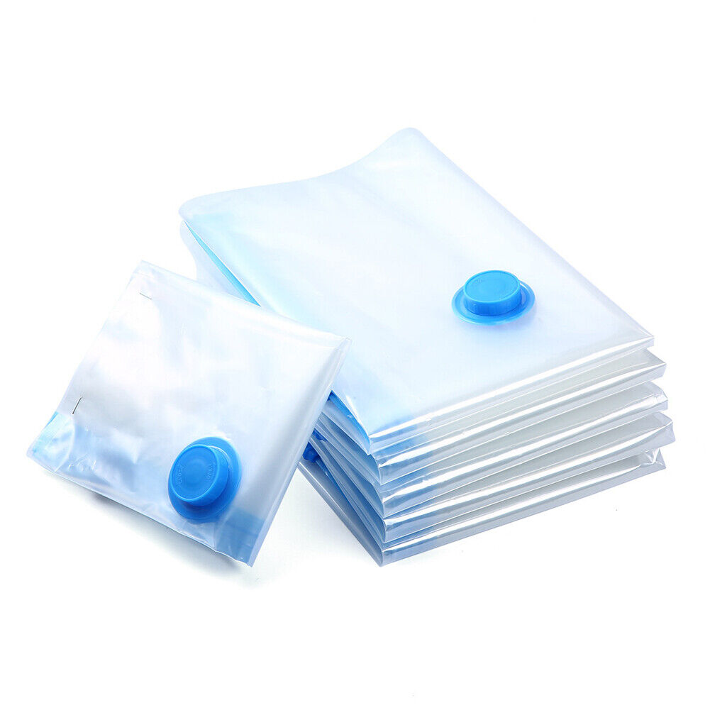 US 22 Pcs Jumbo Vacuum Storage Bag Space Saver Garment Seal Clothes Hand Pump