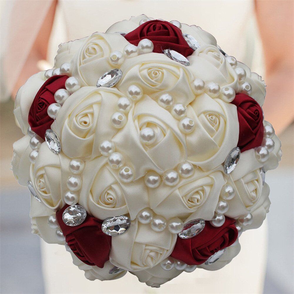Wedding Bouquet Rhinestone Brooch Bouquet Bridesmaid Holding Wedding Flowers