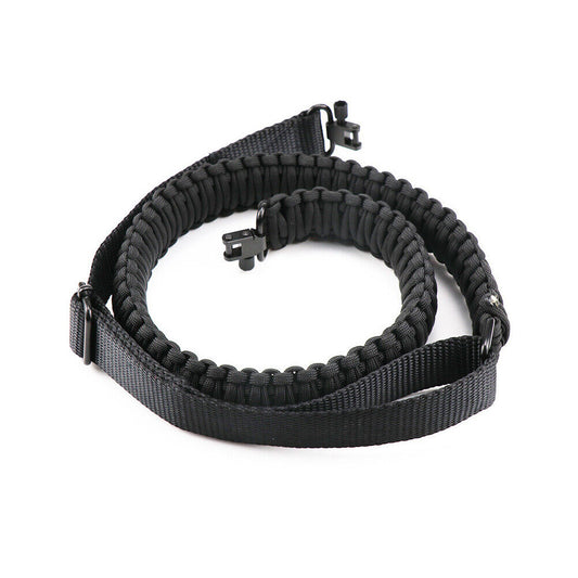 US 2 Pack Tactical 550 Paracord Rifle Gun Sling Shotgun Crossbow 2 Point Swivel