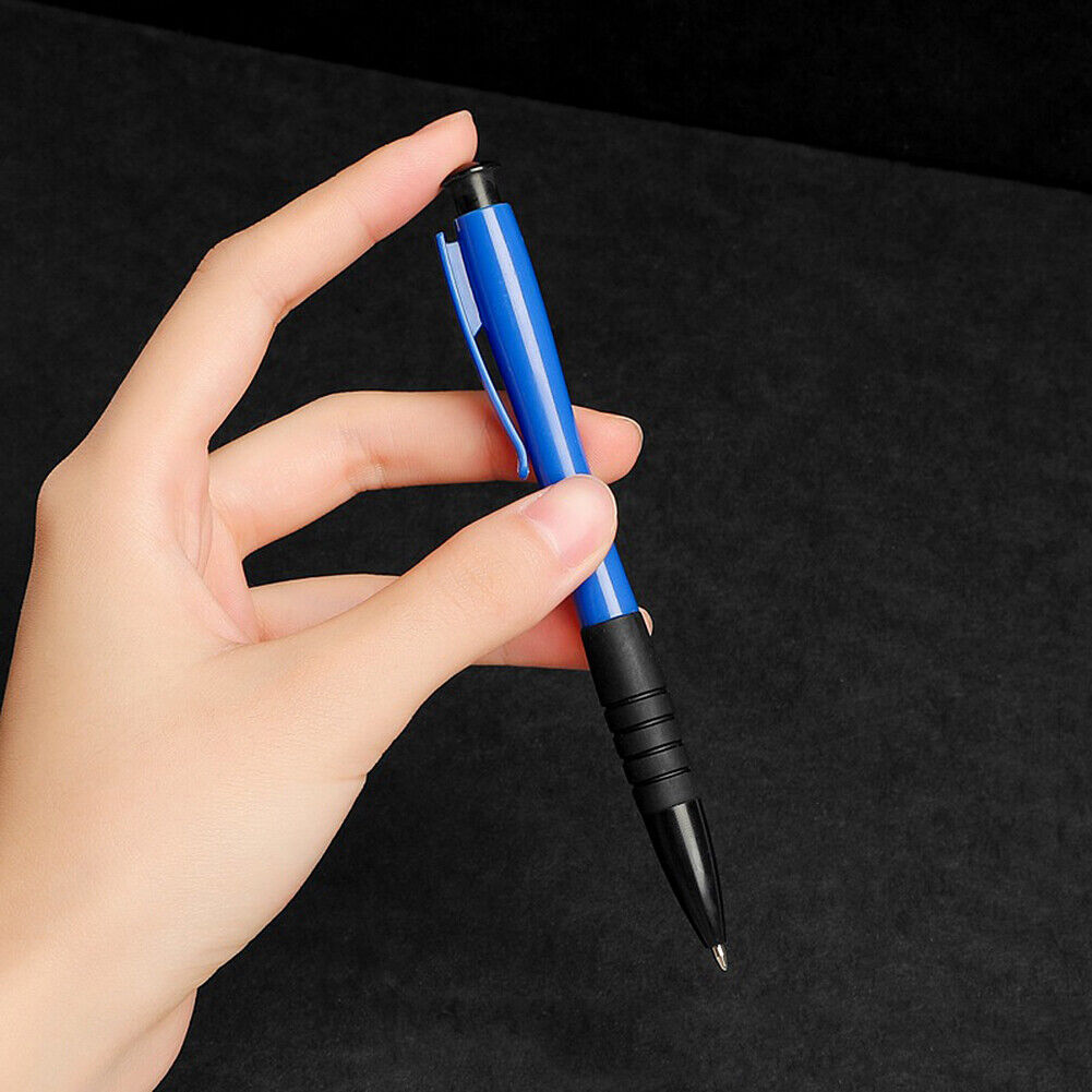 US 200 Pack Bulk Wholesale Lot Ink Pens Ball Point Plastic Retractable Blue Ink