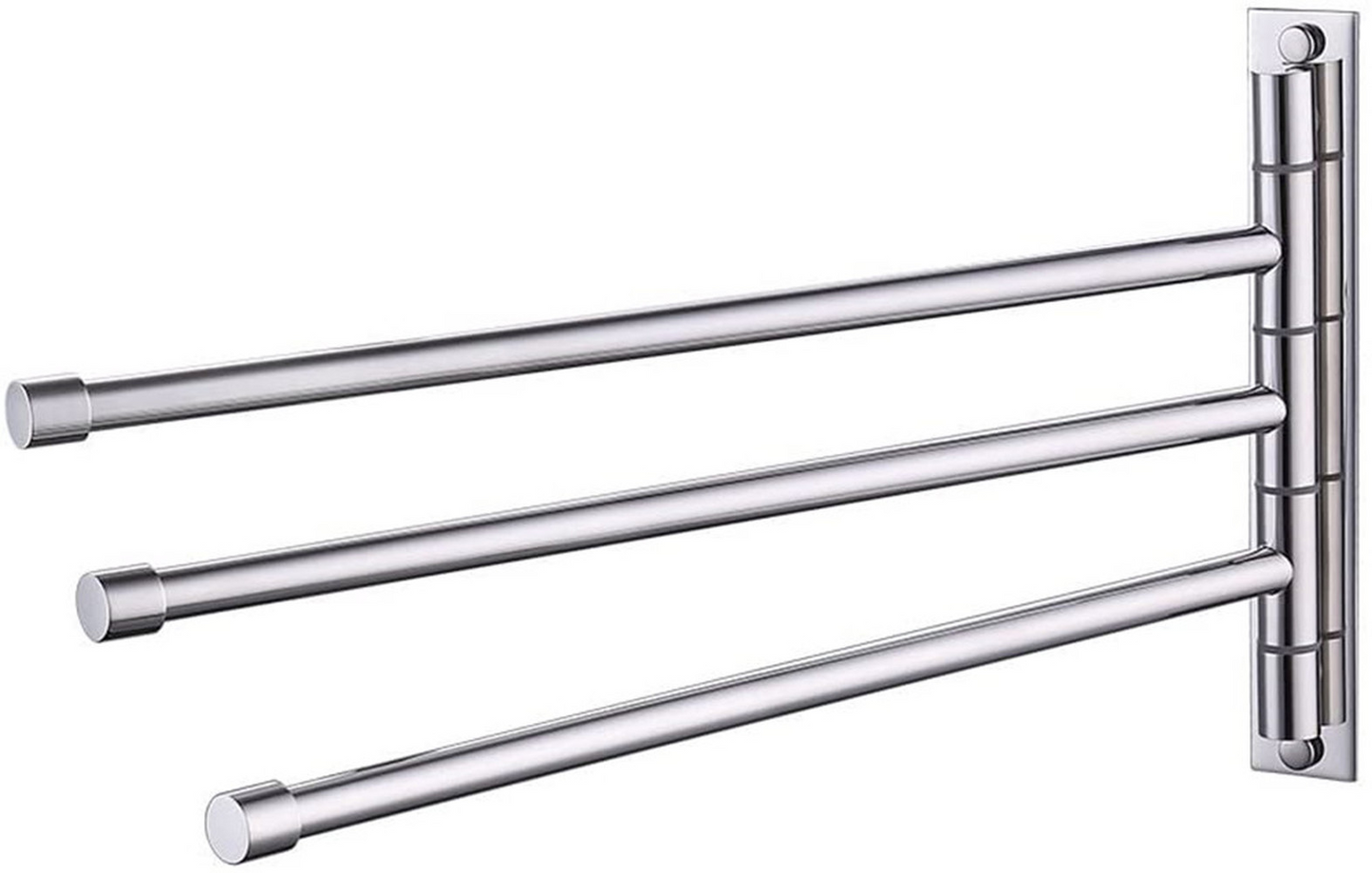 KES Towel Holder Swing Out Towel Bar SUS 304 SS 3-Bar Polished Finish, A2102S3