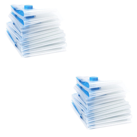 US 22 Pcs Jumbo Vacuum Storage Bag Space Saver Garment Seal Clothes Hand Pump