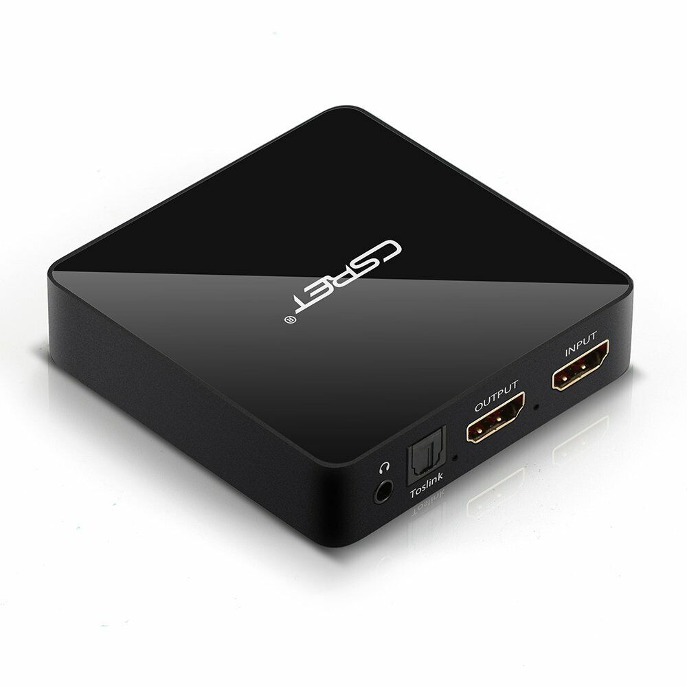 CSRET 4K HDMI to HDMI Converter with Optical TOSLINK/SPDIF with Power Adapter