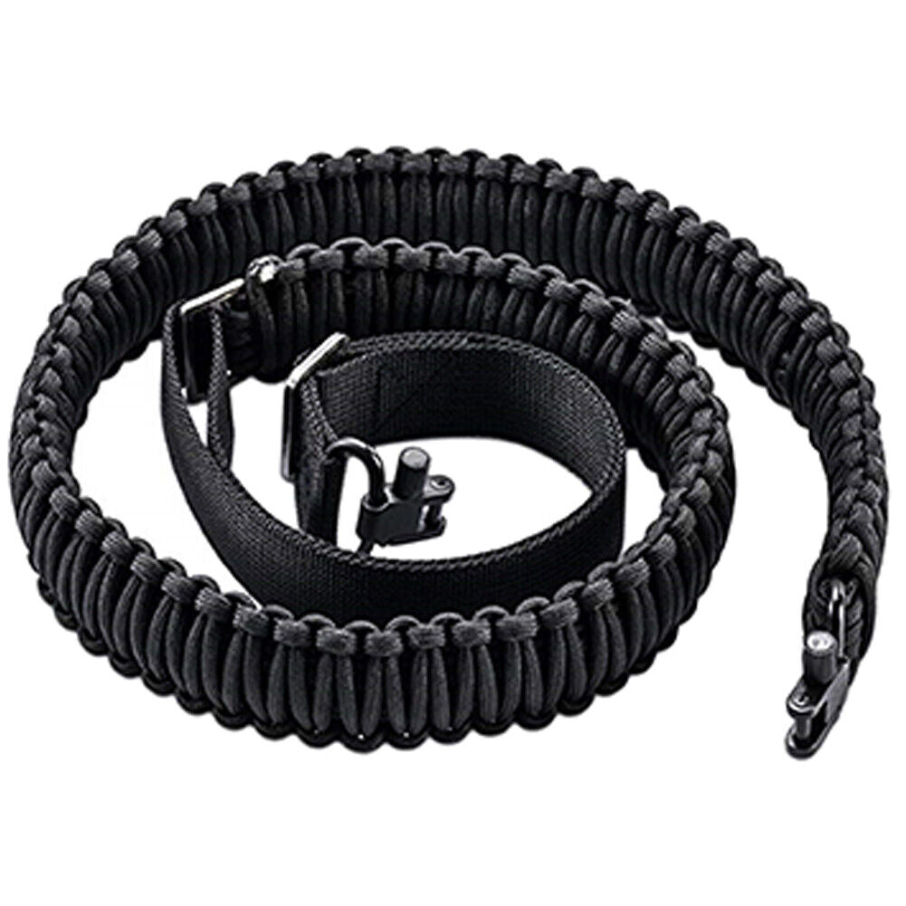 US 2 Pack Tactical 550 Paracord Rifle Gun Sling Shotgun Crossbow 2 Point Swivel