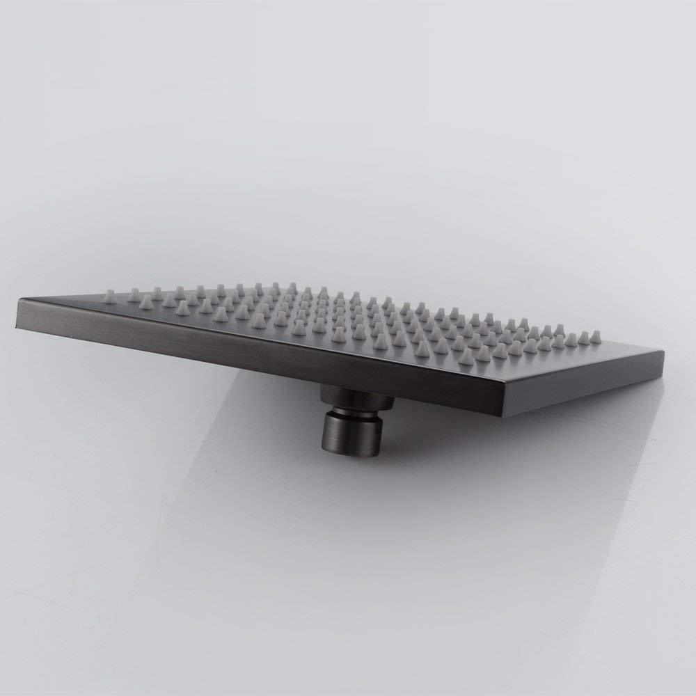 KES Stainless Steel 8-Inch Shower Head Fixed Mount Square, Oil Rubbed Bronze,