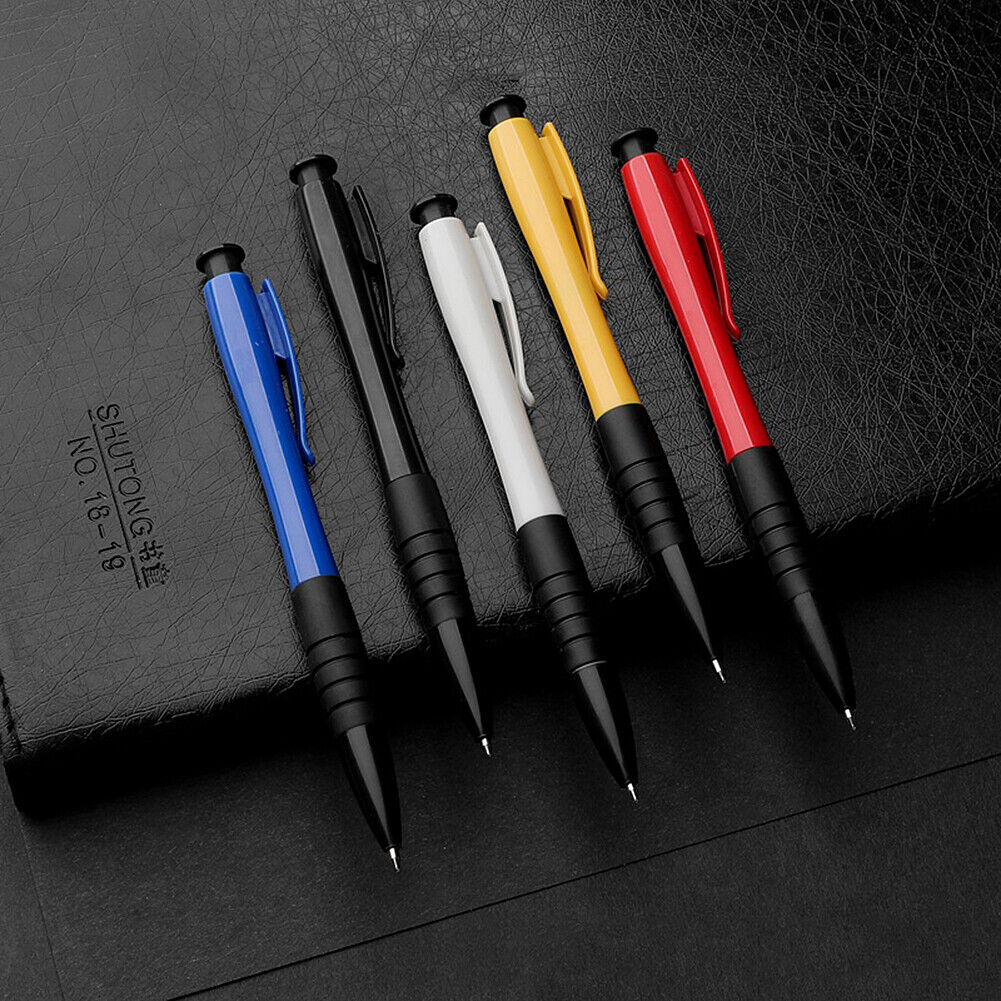 US 200 Pack Bulk Wholesale Lot Ink Pens Ball Point Plastic Retractable Blue Ink