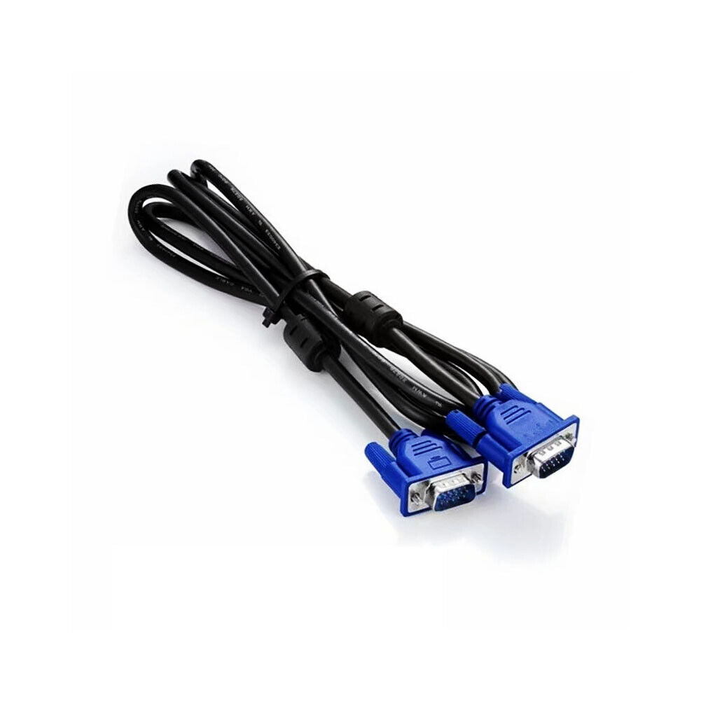 US 100x Lot SVGA SUPER VGA Monitor 15PIN M/M Male To Male Cable CORD FOR PC HDTV