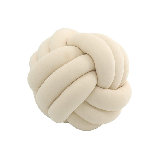 Round Pillow Soft Handmade Knot Pillow Home Decor Knotted Plush Pillow