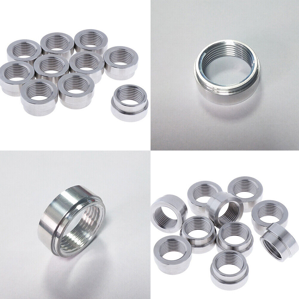 US 5 Pcs Aluminum Female Weld On Weld In Flange Fitting Bung Fuel Oil Gas Fine