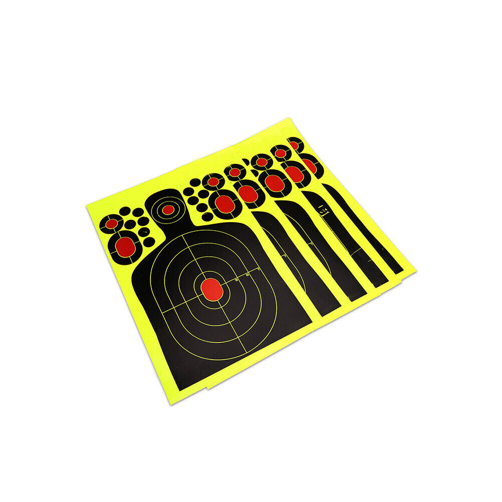 US 40 Pack 9.5” X14.5" Reactive Splatter Gun Rifle Pistol Shooting Targets Glow