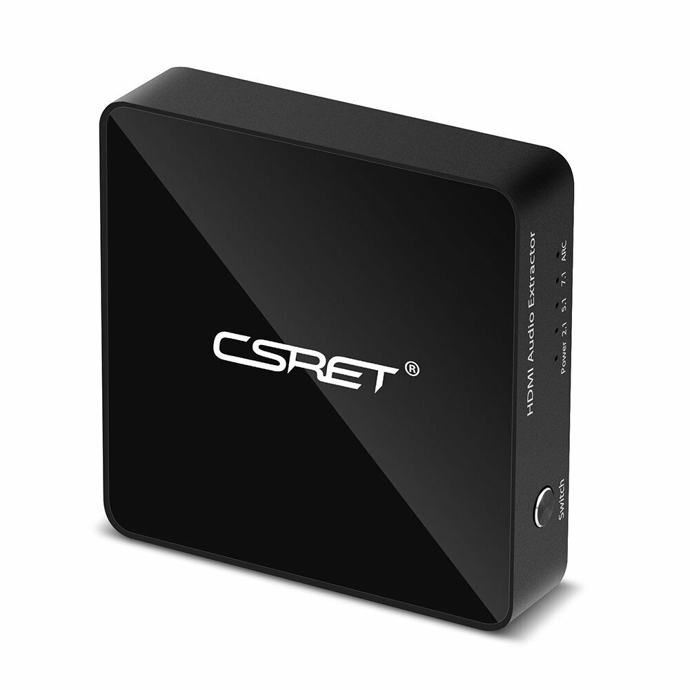 CSRET 4K HDMI to HDMI Converter with Optical TOSLINK/SPDIF with Power Adapter