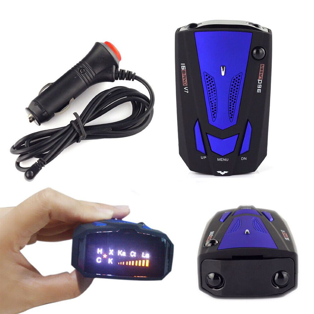 US Car 16 Band 360° Anti-Police GPS Camera Laser Radar Detector Voice Alert Fine