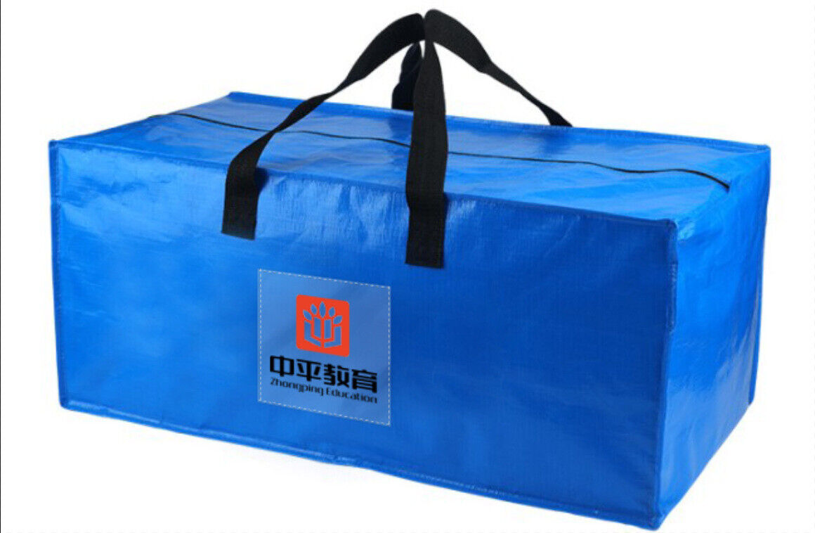 US 3 Pcs Heavy Duty Extra Large Storage Bag Blue Moving Water Resistant Bag Tote