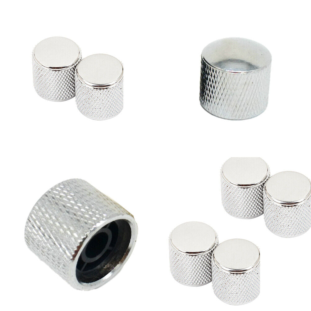 US 10-20 Pc Forge Nickel Flat-Top Barrel Knobs Telecaster Metal Guitar Precision