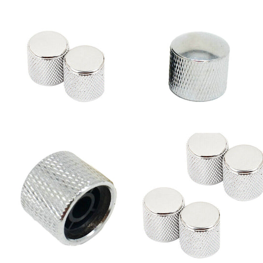 US 10-20 Pc Forge Nickel Flat-Top Barrel Knobs Telecaster Metal Guitar Precision
