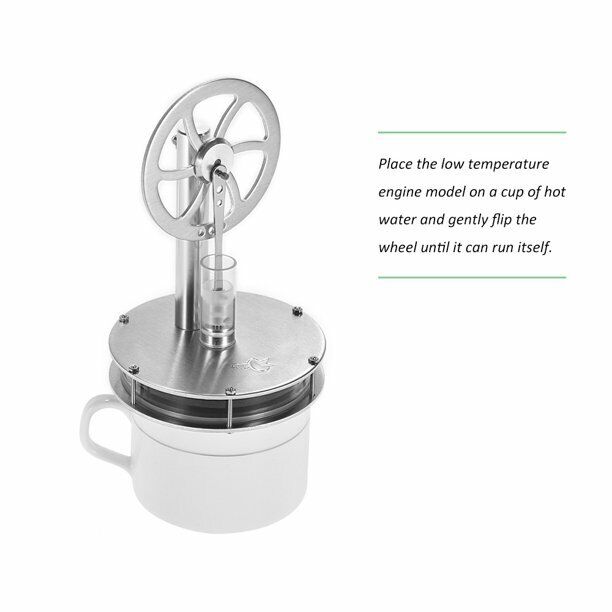 Low Temperature Stirling Engine Motor Model Steam Heat Experiment EducationalToy