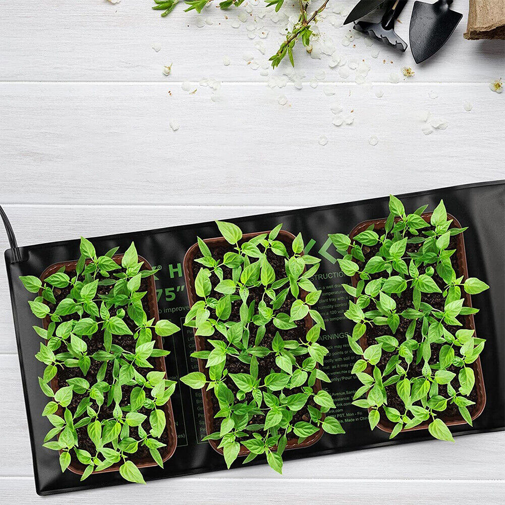 US 2 Pack Seeding Heat Mat 10"x20" Warm Hydroponic Plant Germination Starting Pa