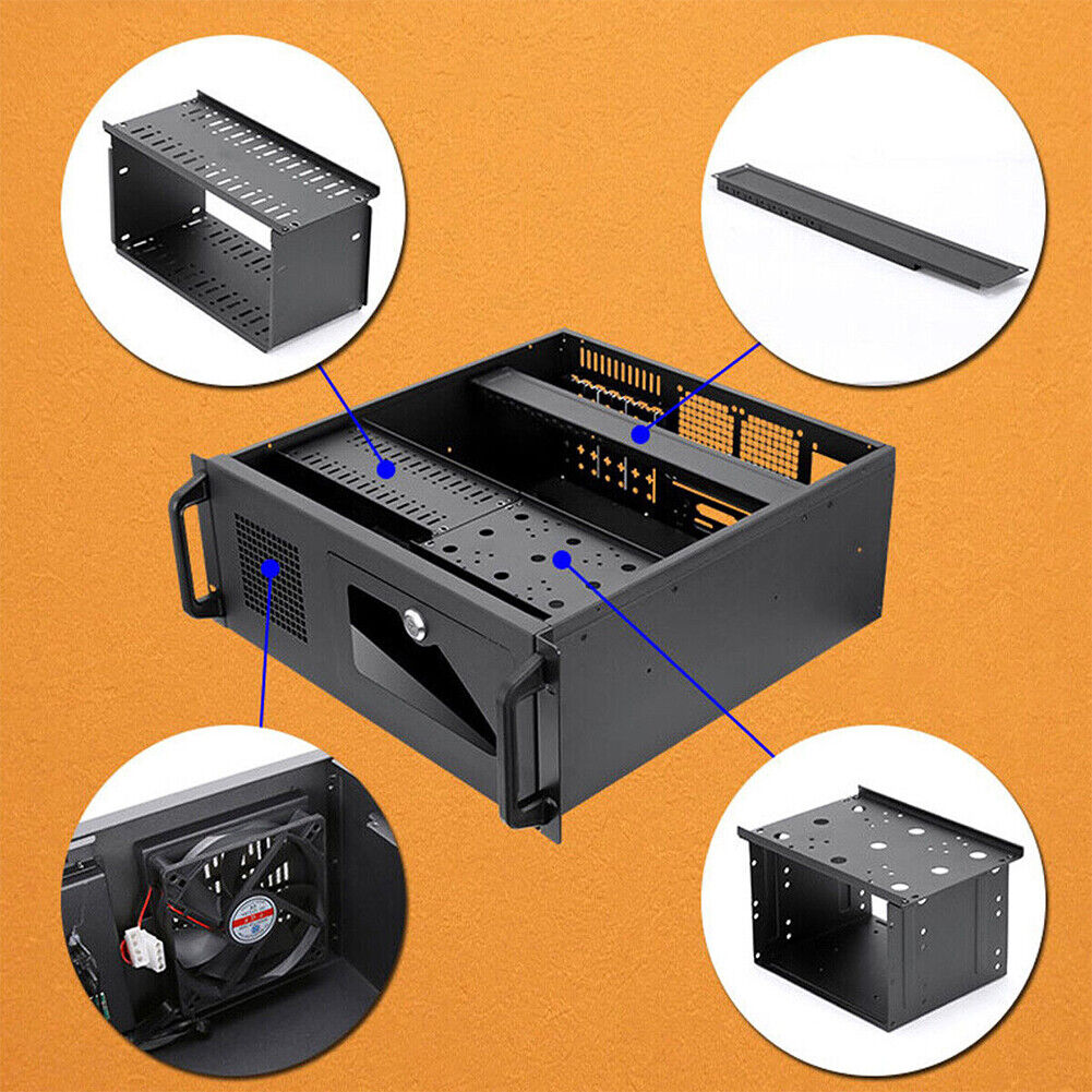 US 4U Rack mount Industrial Server/Computer Case with Fan