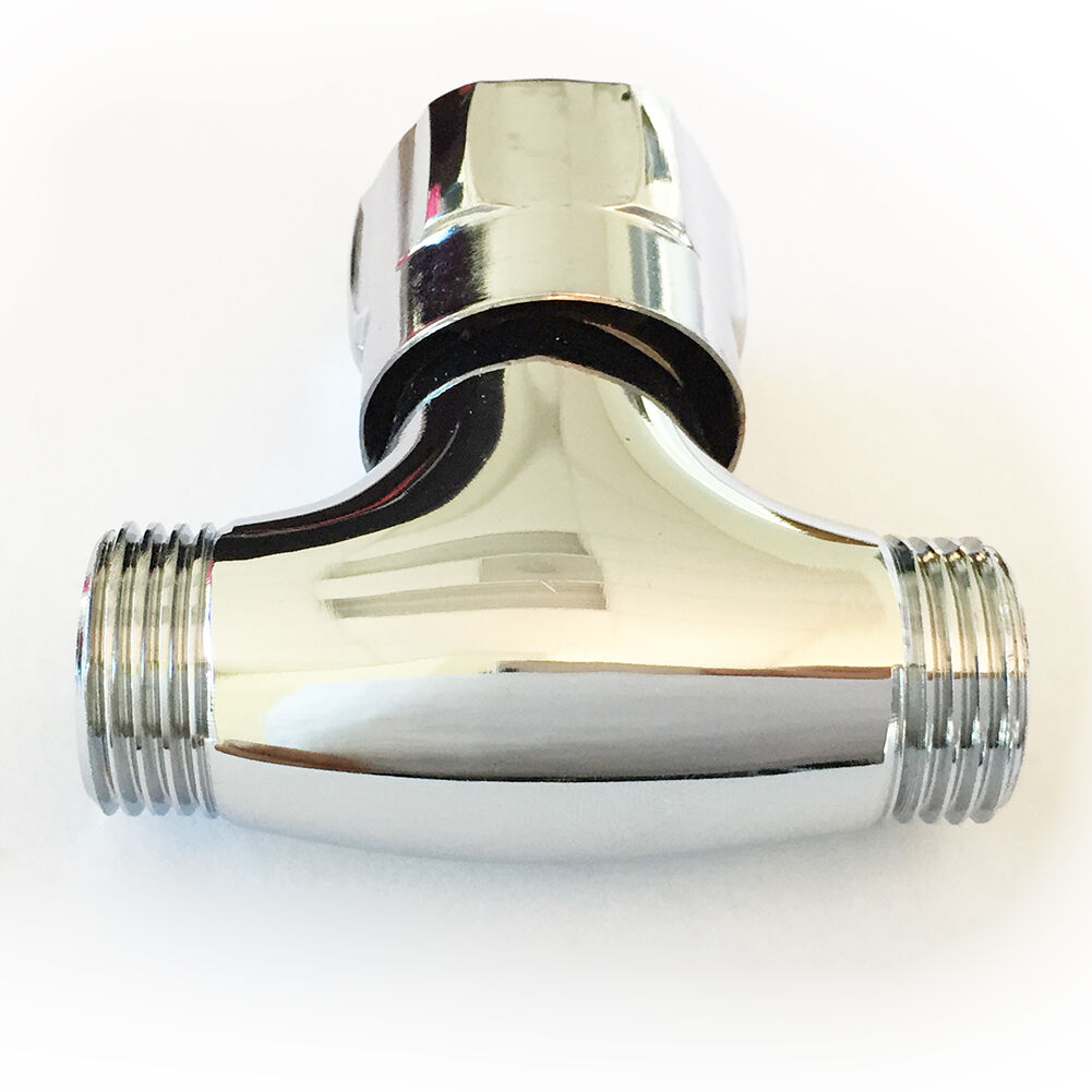 N&N Shower Head Shut Off Valve Solid Brass 3/4‘’ Male and Male, Polished Chrome