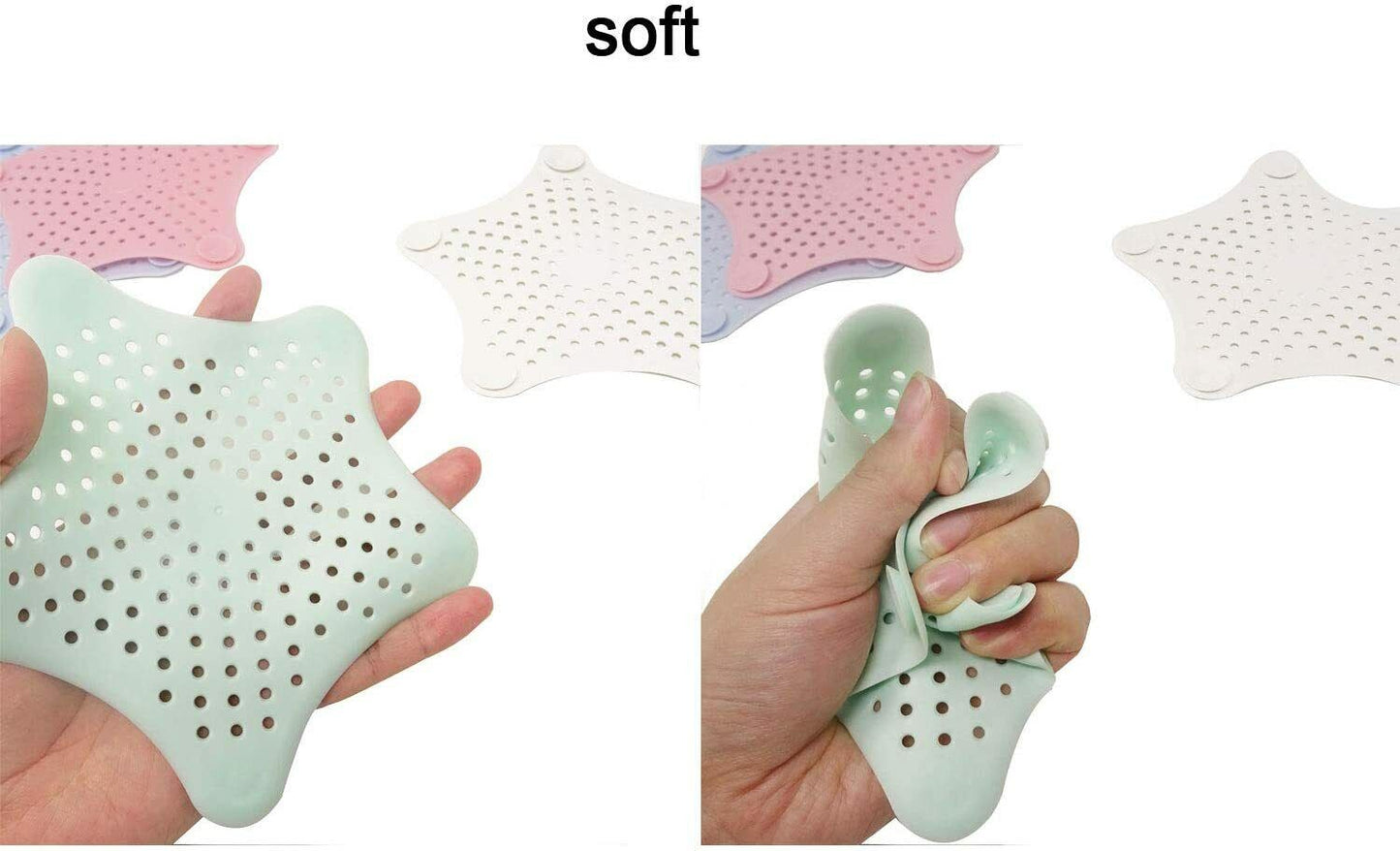 8pcs Bathroom Drain Hair Catcher Stopper Plug Sink Strainer Filter Shower Covers